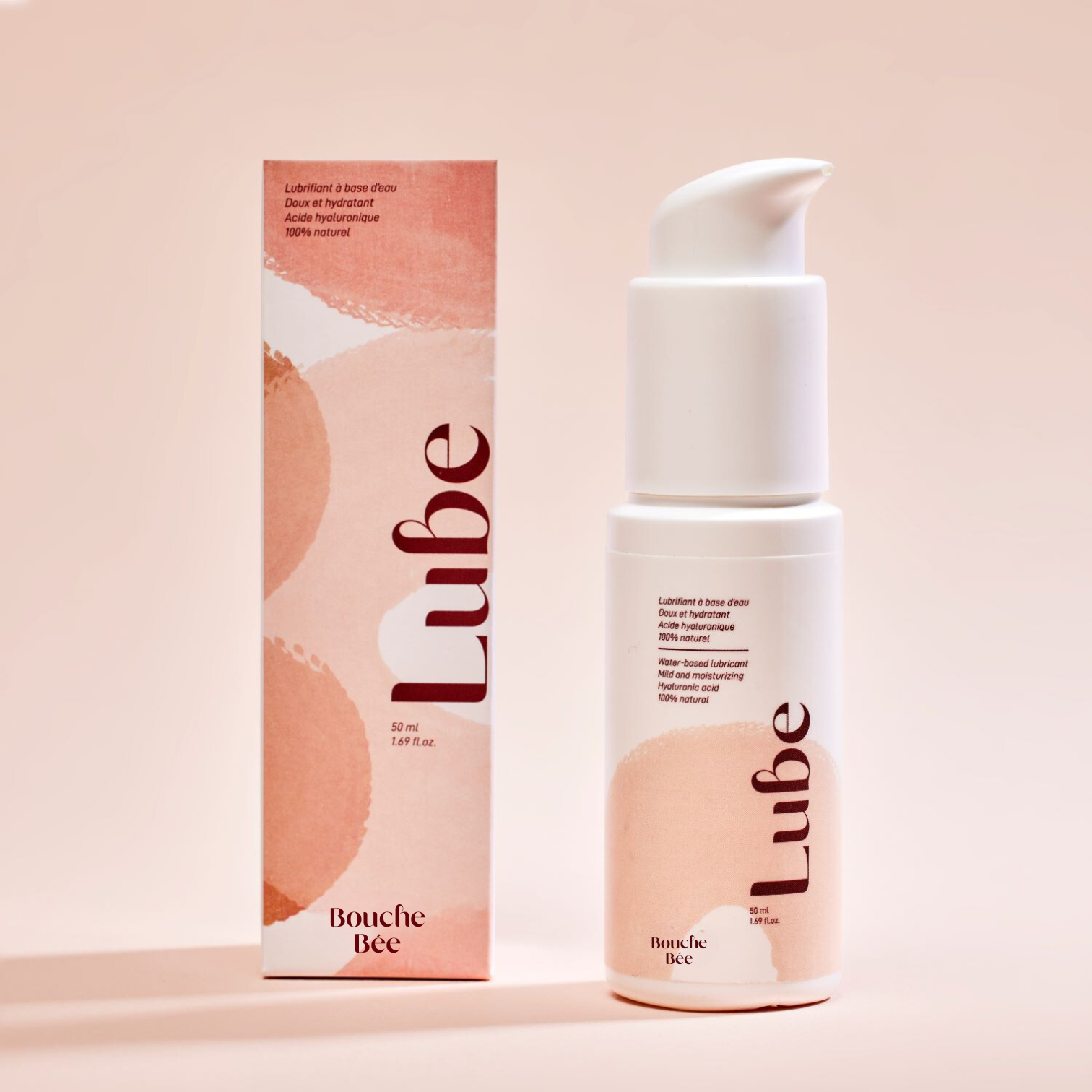 Packshot lube de Bouche Bee 100% natural lubricant with hyaluronic acid moisturizer