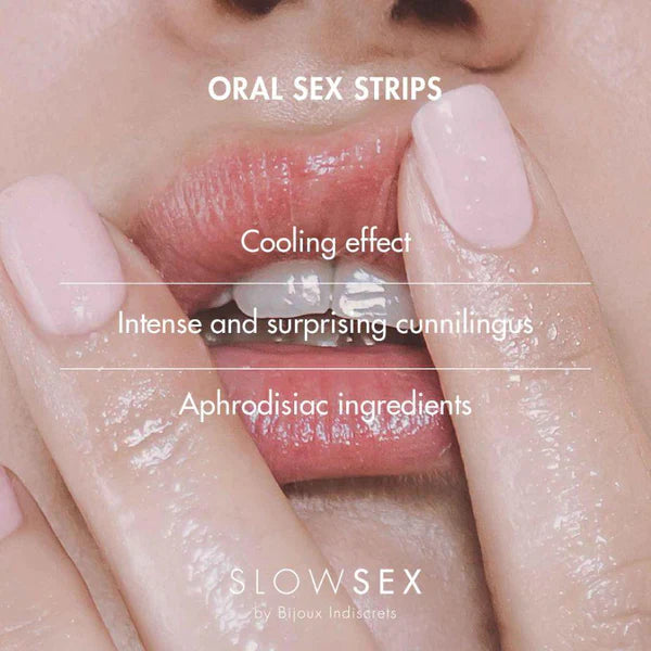 One mouth oral packaging strip sex fingers cold effect temperature cunnilingus fellatio aphrodisiac